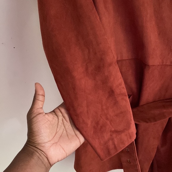 Zara Pink Suede Romper - Picture 4 of 5